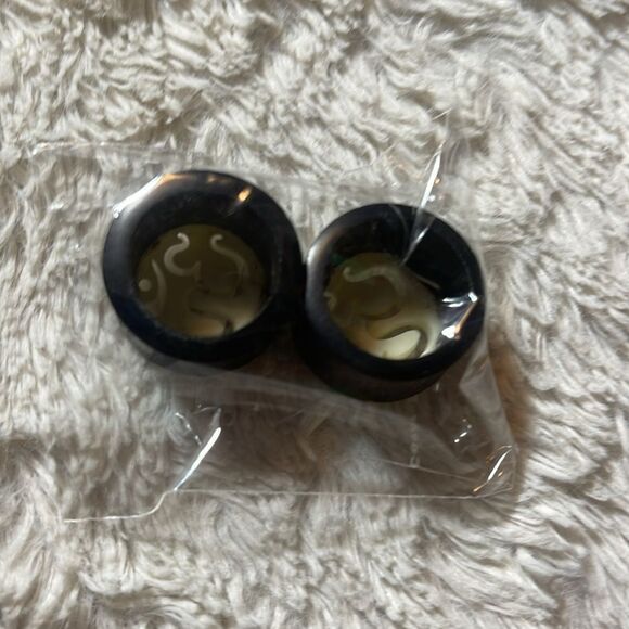 Aum Om Ohm hindu plugs multiple gauges availableNEW - Picture 3 of 7
